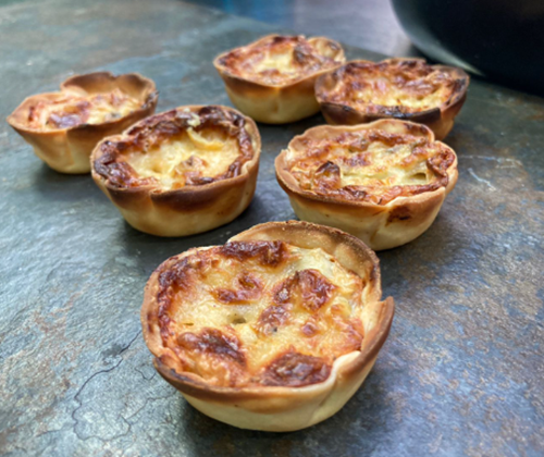 Mini Quiche de Alcachofa y Queso Mozzarella FALTA